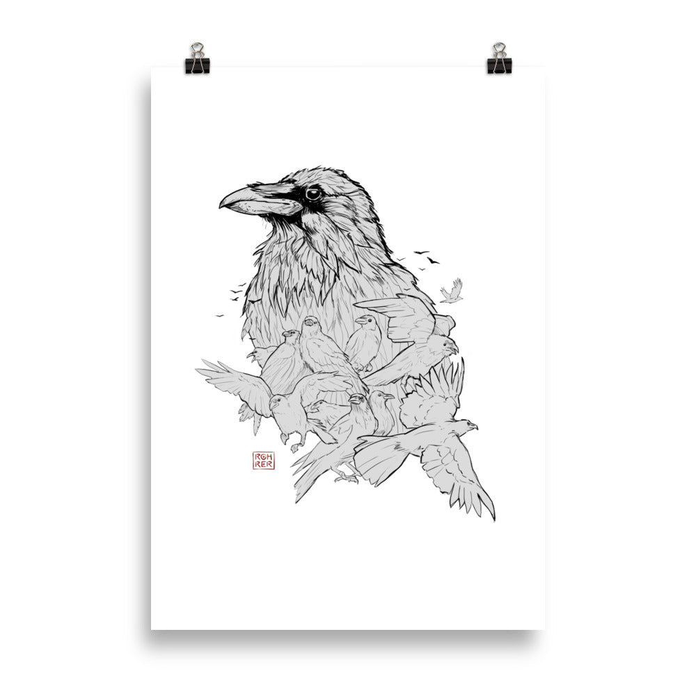 Poster 'raven' – Square Factory